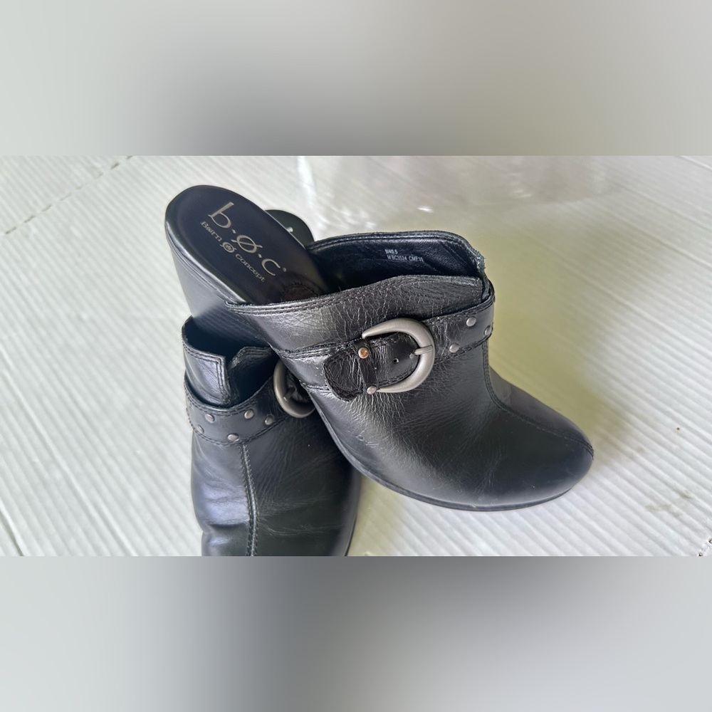 b.o.c‎ Born Concept Women’s Black Clogs size 9 Mules Shoes Slip Ons